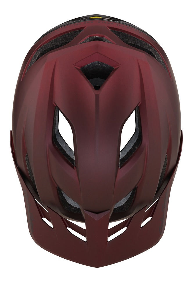 Casco Troy Lee Designs Flowline Se Radian Burgundy / Charcoal